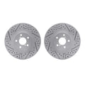 DFC 01-08 Saab 9-2X Front Drilled & Slotted Geoperformance Rotors