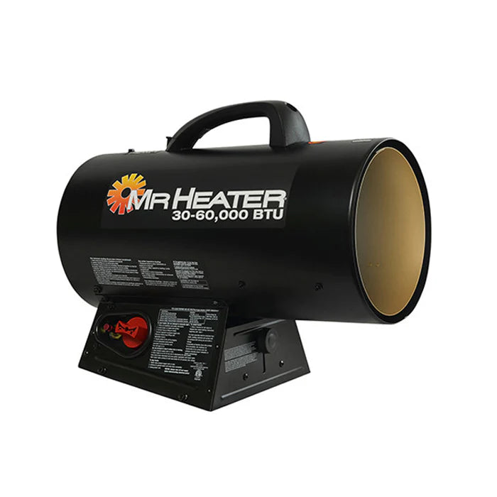 30000 60000 BTU FORCED AIR PROPANE HEATER WITH QBT
