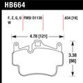 Hawk Performance auto part installed view