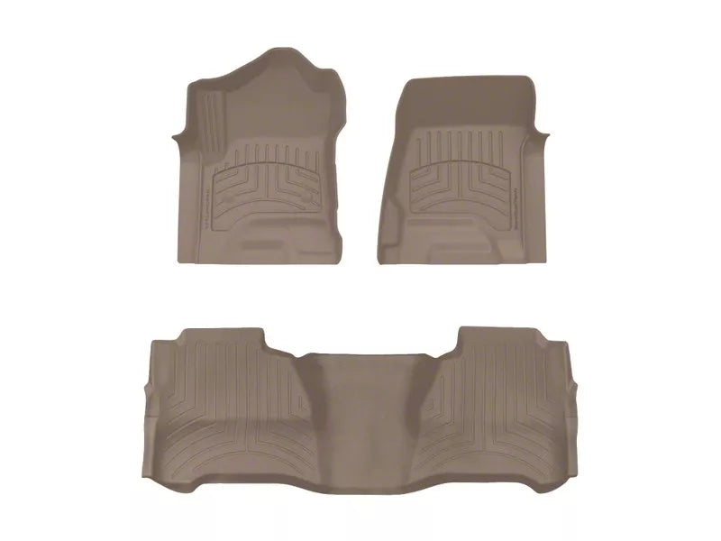 WeatherTech Tan Front Rear FloorLiner HP Fits -20-25 Chevrolet GMC 457221-455424IM