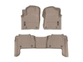 WeatherTech Tan Front Rear FloorLiner HP Fits -20-24 QX80 451502-1-2IM