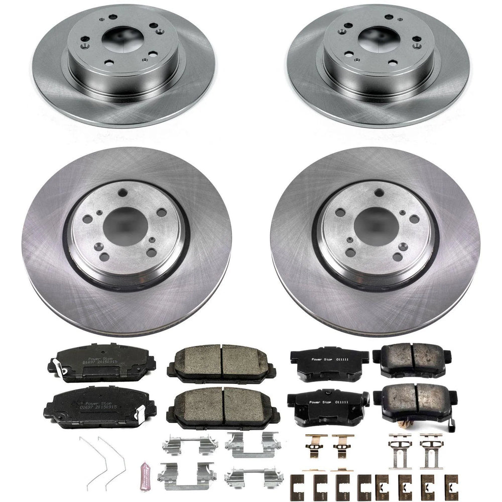 Power Stop 17-18 Acura ILX Front & Rear Autospecialty Brake Kit