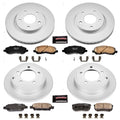 Power Stop 08-17 Mitsubishi Lancer Front & Rear Z17 Evolution Geomet Coated Brake Kit