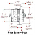 Alt Chrome GM 140 Amp