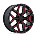 PR177 20X9 6X5.5 G-BLK RED-MILL 24M