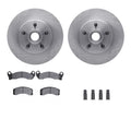 R1 Concepts E- Line Series Brake Rotor with Ceramic Brake Pads Hdw Fits Lincoln Continental