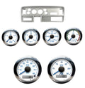 ~(1.3 lbs. 8X6X6)~ SPEEDOMETER 0-80 MPH W/TRIP; Black Face; Black Bezel; Black; White Lettering; White; Green; Ford 1994.5 - 1997