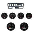~(1.3 lbs. 8X6X6)~ SPEEDOMETER 0-80 MPH W/TRIP; Black Face; Black Bezel; Black; White Lettering; White; Green; Ford 1994.5 - 1997