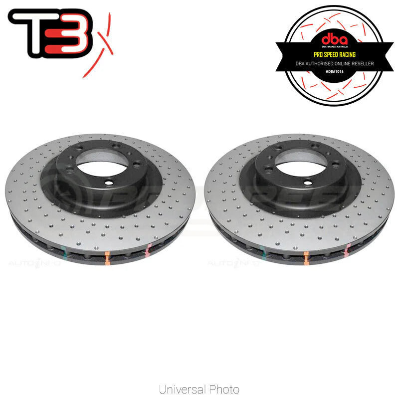 DBA 14-21 Volkswagen GTI (w/Perf Pkg 310mm Rear Disc) Rear 4000 Series Drilled Rotor