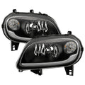 0611 CHEVY HHR HEADLIGHTS WITH LED LIGHT BAR BLACK