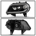 0611 CHEVY HHR HEADLIGHTS WITH LED LIGHT BAR BLACK
