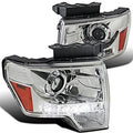 BLACK PROJECTOR HEADLIGHTS WITH LED