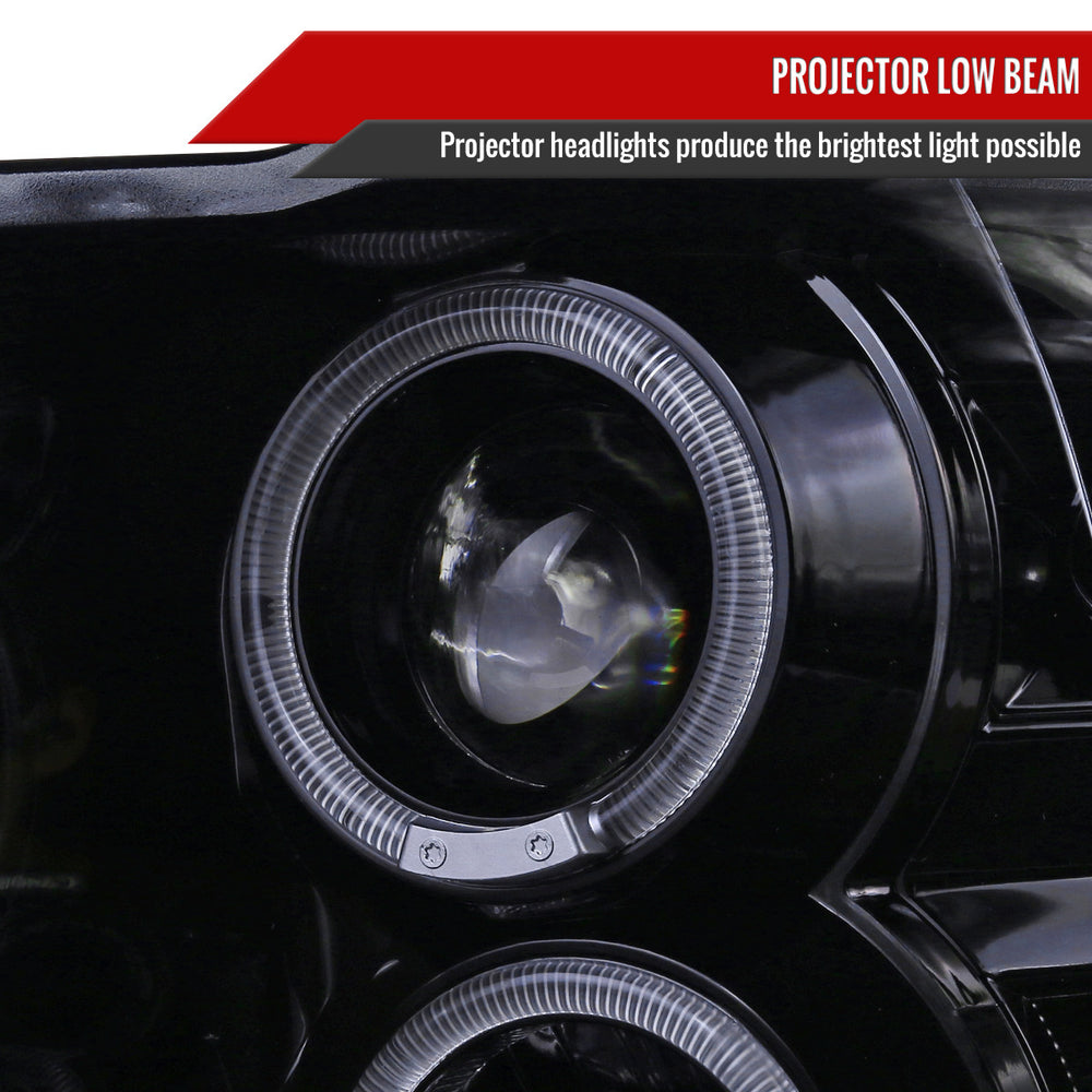 HALO LED PROJECTOR HEADLIGHT GLOSS