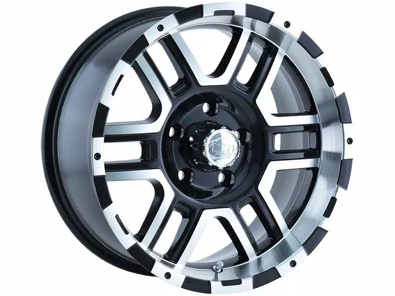 ~(27 lbs. 18X18X9)~ 179 (179) BLACK/MACHINED FACE/MACHINED LIP 16X8 5-135 10MM 87MM