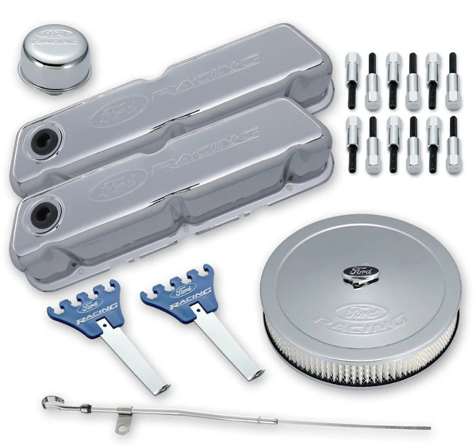 Ford Racing chrome auto part