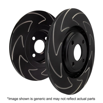 R1 13-20 Ford FusIon Front Carbon Coated Brake Rotor Set w/Ceramic Pads and Hardware