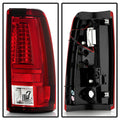Spyder Chevy Silverado 1500/2500 99-02 Version 2 LED Tail Lights - Red Clear ALT-YD-CS99V2-LED-RC