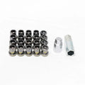 Project Kics 12X1.50 Black R26 Lug Nuts - 16+4