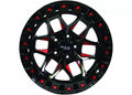 ZION 17X9 6X139.7 ET0 CB106.1 GLOSS BLACK MILLED RED
