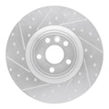 R1 18-20 Land Rover Discovery Sport Front Left Slotted Black Brake Rotor