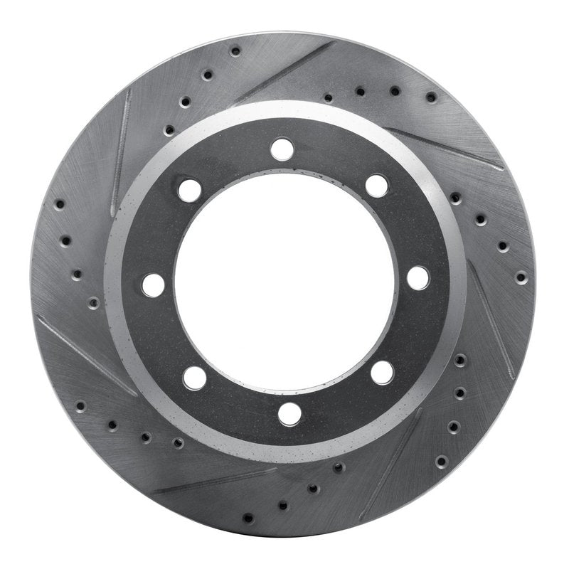 DFC 05-12 Ford F-350 Super Duty 2WD Rear Left Drilled & Slotted Silver Brake Rotor