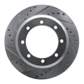 DFC 05-12 Ford F-350 Super Duty 2WD Rear Left Drilled & Slotted Silver Brake Rotor