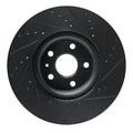 R1 13-19 Buick Regal Front Left Drilled & Slotted Black Brake Rotor
