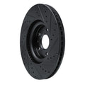R1 13-19 Buick Regal Front Left Drilled & Slotted Black Brake Rotor