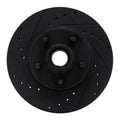 R1 06-12 Ford Ranger (Mexico) Front Left Drilled & Slotted Black Brake Rotor