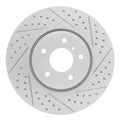 R1 05-14 Infiniti Fx35 Front Right Drilled & Slotted Geoperformance Rotor
