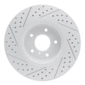 R1 05-14 Infiniti Fx35 Front Right Drilled & Slotted Geoperformance Rotor