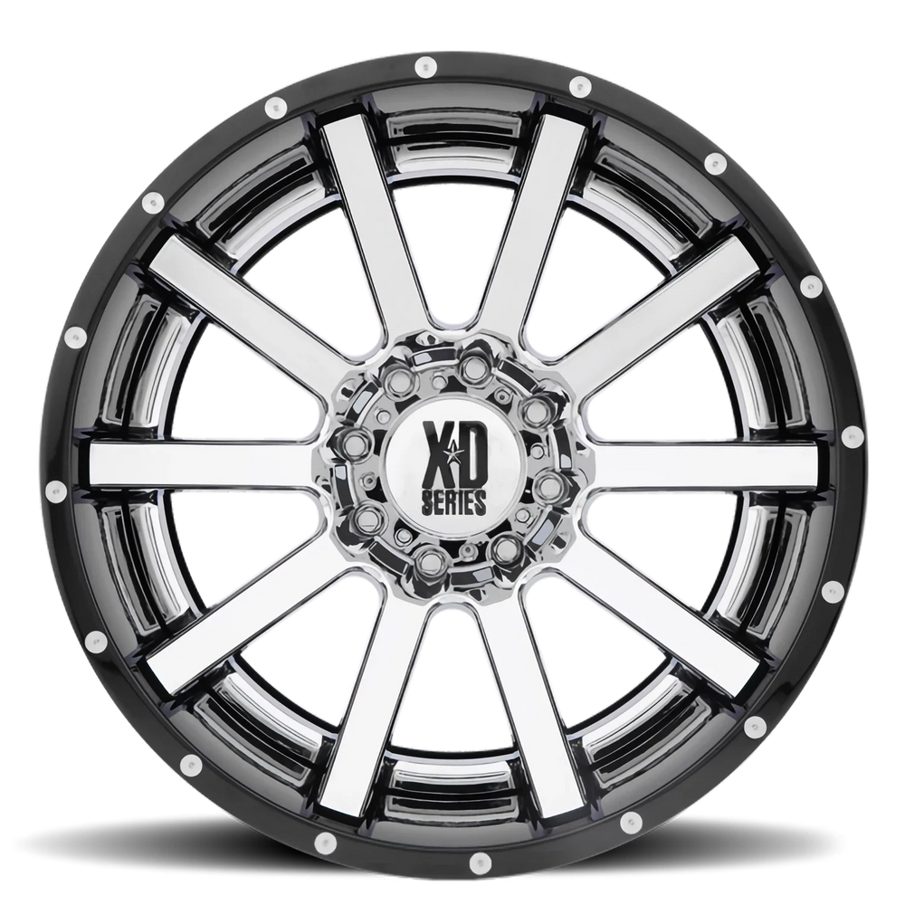 XD200 22X12 5X5.5 CHR BLK MILL LP -44MM