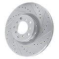 R1 00-03 BMW M5 Left Front Slotted Black Brake Rotor