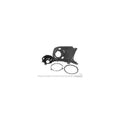 67-68 LH HEADLAMP ASSEMBLY