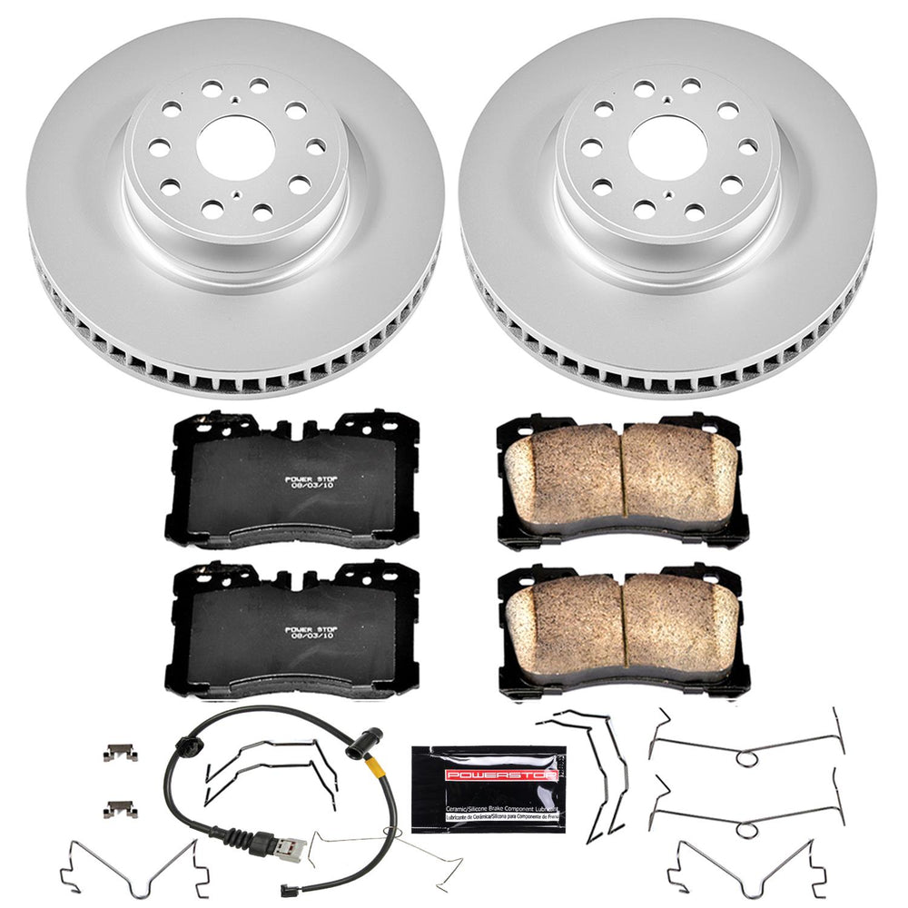 Power Stop 07-09 Lexus LS460 Front Z17 Evolution Geomet Coated Brake Kit