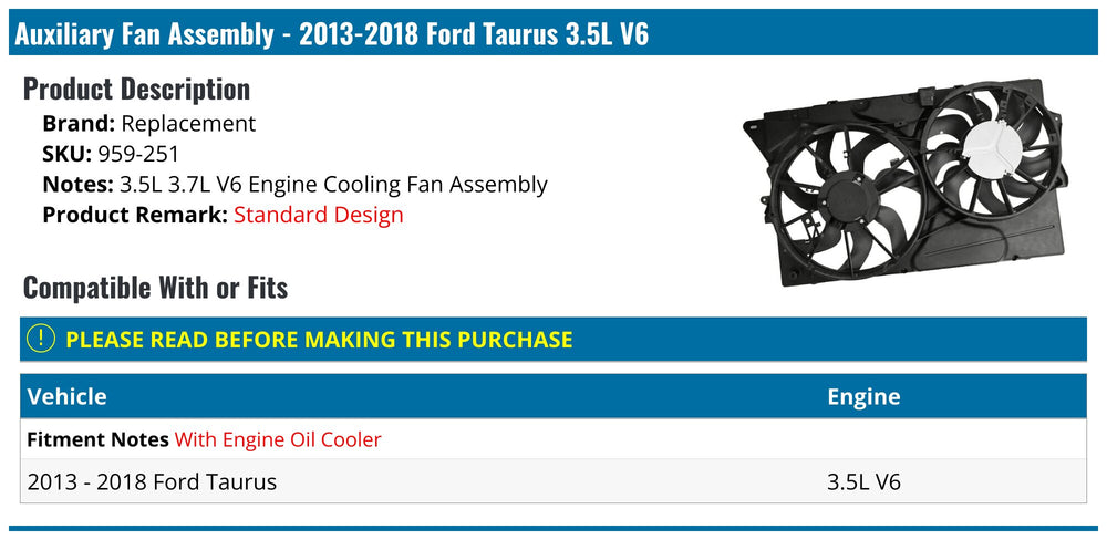 1317 FD TARUS 2.0L TUR/3.5L SHO RAD & COND CFA