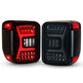 1924 JEEP GLADIATOR LED TAIL LIGHT V2 W/ LED SEQUENTIAL TURN SIGNAL/BRAKE (SET) (BLK/ SMOKE)