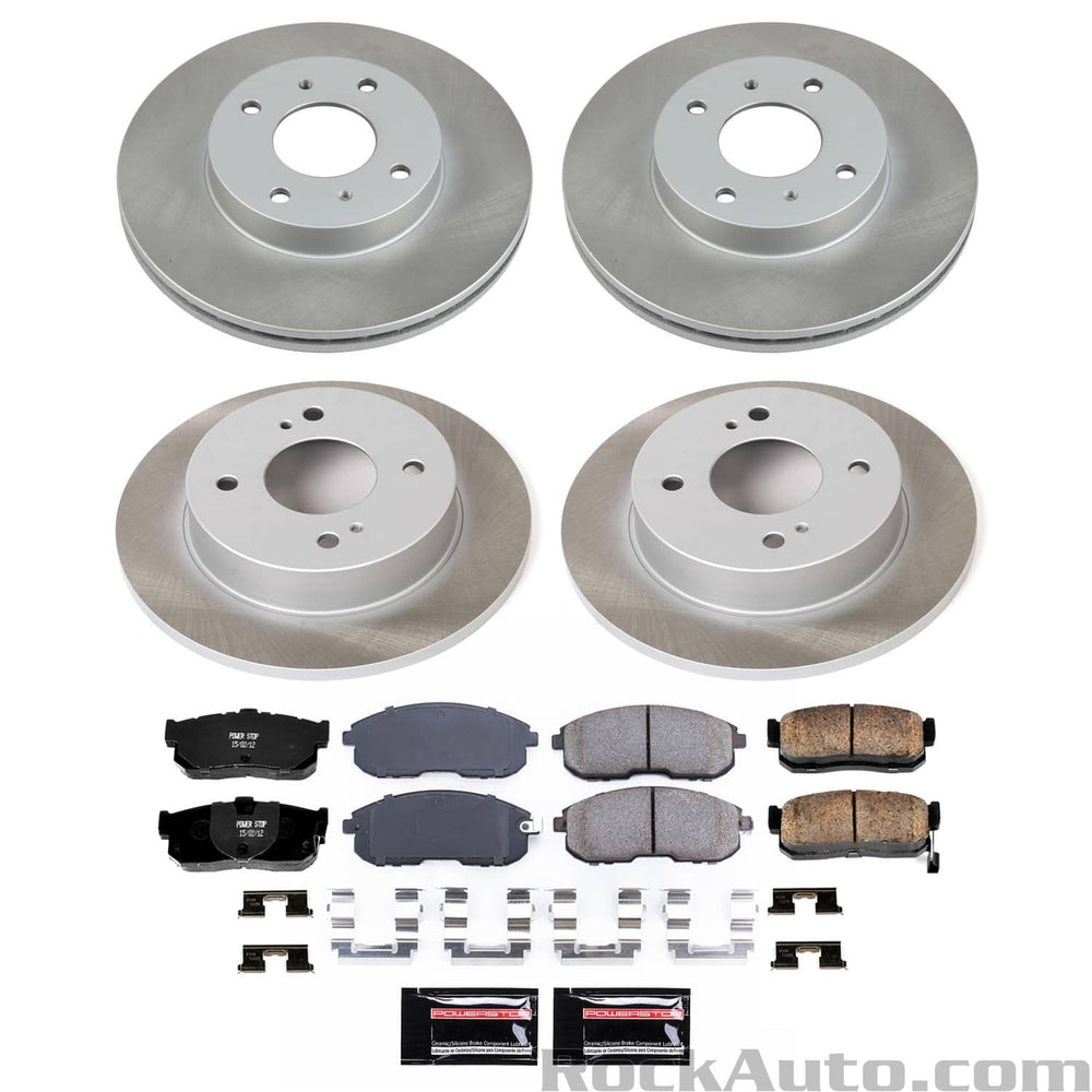 Power Stop 99-01 Infiniti G20 Front and Rear Semi-Coated Rotor Kit