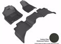 3D MAXpider 2009-2012 Dodge Ram 1500 Quad Cab Kagu 1st & 2nd Row Floormats - Black
