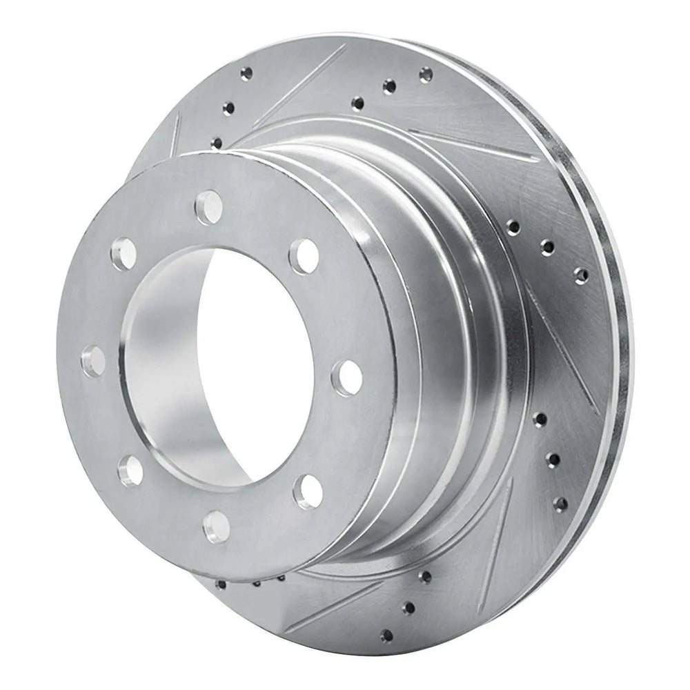 R1 03-08 Dodge Ram 1500 Pickup Rear Left Slotted Black Brake Rotor