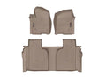 WeatherTech Tan Front and Rear Floorliners Fits -20-26 Chevrolet GMC 451436-1-2