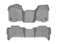 WeatherTech 07-13 Chevrolet Tahoe Front and Rear Floorliners - Over The Hump - Grey