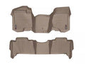 WeatherTech 07-13 Chevrolet Tahoe Front and Rear Floorliners - Over The Hump - Tan