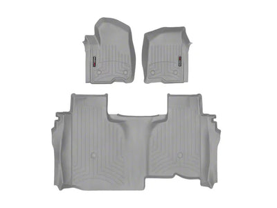 WeatherTech Grey Front and Rear Floorliners Fits -20-26 Chevrolet GMC 461436-1-6