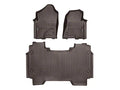 WeatherTech Cocoa Front and Rear Floorliners Fits -20-24 Dodge RAM 471428-1-2
