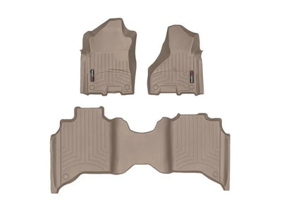 WeatherTech Tan Front and Rear Floorliners Fits -20-24 Dodge RAM 451545-1-4