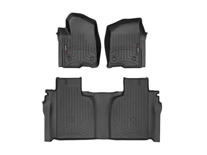 WeatherTech Black Front and Rear Floorliners Fits -20-26 Chevrolet GMC 441436-1-3