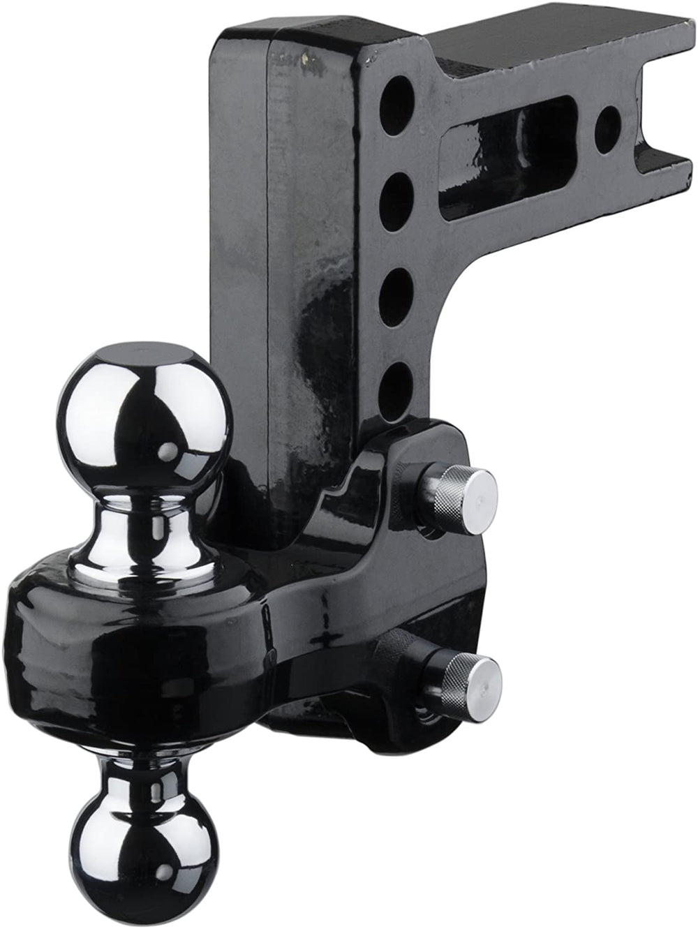 6IN ADJUSTABLE PIN STYLE FLASH ALUMINUM BALL MOUNT W/2IN & 2 5/16IN CHROME BALLS