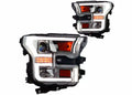1517 FORD F150 1517 DRL PROJECTOR HEAD LIGHTS(BLACK/CLEAR)