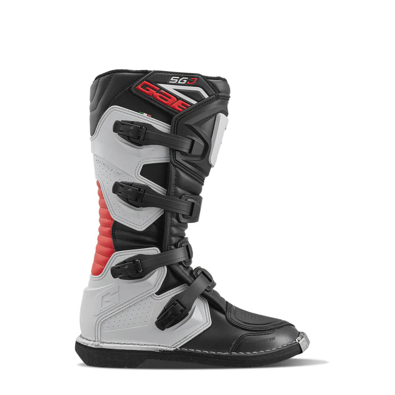 Gaerne SGJ Boot Black/White/Red Size Youth - 6.5